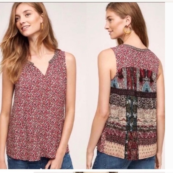 Anthropologie One September Sleeveless Tamarosa Top Size XS - Picture 1 of 6